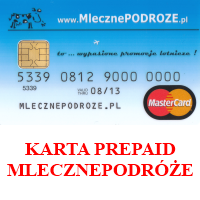 Karta MasterCard Prepaid MlecznePodroze.pl (nie płać prowizji w Ryanair)