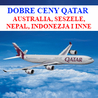 Bardzo dobre ceny Qatar Airways na wielu kierunkach (Australia, Dżakarta, Goa, Nepal, Seszele, Uganda)
