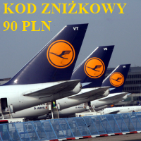 Lufthansa – voucher/kod zniżkowy na 90 PLN (nowa porcja kodów)