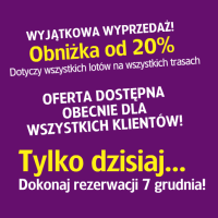 Bilety Wizz Air od 3 PLN dla wszystkich (lista najtańszych tras)