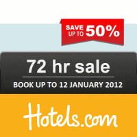 Hotels.com: styczniowa wyprzedaż (do 50%) + kod rabatowy 10%