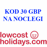 Kod zniżkowy 30 GBP na hotele w LowCostHolidays.com