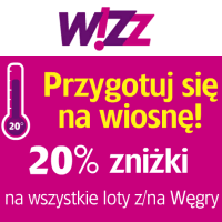 Wizz Air: 20% zniżki na loty na Węgry