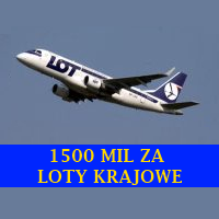 LOT: 1500 mil (w programie Miles&More) za loty krajowe