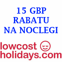 15 GBP zniżki na noclegi w Lowcostholidays.com