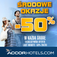 Srodowe Okazje Accorhotels: 50% zniżki na najbliższy weekend