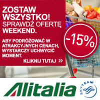 Alitalia: w weekend 15% rabatu na wszystkie loty