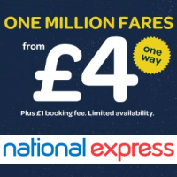 Bilety National Express już za 4.50 funta w jedną stronę