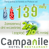 Hotele Campanile – dwie promocje noclegów na wakacje