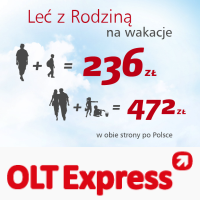 OLT Express dla Rodzin: dorosły leci za 79 PLN, dziecko za 39 PLN