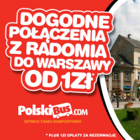 PolskiBus: nowa trasa do Radomia i bilety od 1 PLN