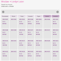 Na stronę Wizz Air powraca kalendarz cen
