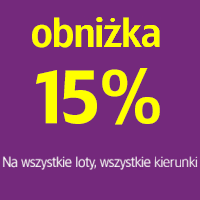 15% rabatu na loty Wizz Air (zniżka dla wszystkich)