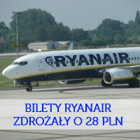 Bilety Ryanair zdrożały o 28 PLN. Nie ma biletów po 1 PLN…