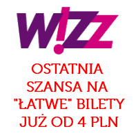 Wizz Air ostatnia szansa na “łatwe” bilety już od 4 PLN