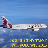 Promocja Qatar Airways także na drugą połowę 2013