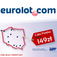 Eurolot: krajówki za 149 PLN (promocja startuje 6 marca)