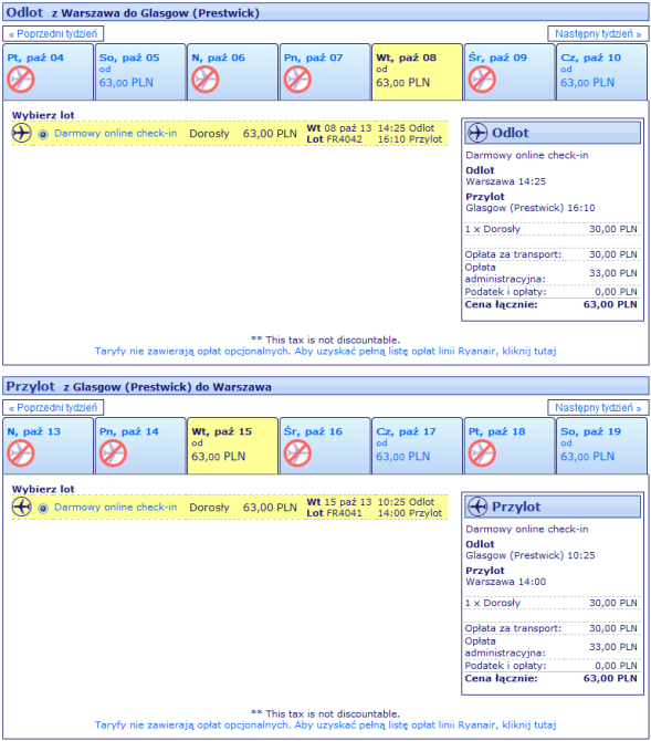 Tanie loty do Szkocji (Ryanair)