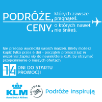 Promocja KLM – “6 dni KLM” (znamy kierunki!)