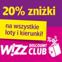Tańsze loty Wizz Air: do 20% zniżki (loty od 66 PLN)