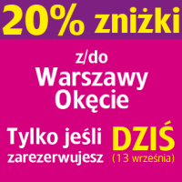 Wizz Air: do 20% zniżki na loty do/z Warszawy (loty od 66 PLN w dwie strony!)