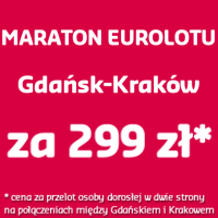 Eurolot: z Gdańska do Krakowa za 299 PLN