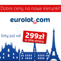 Eurolot: nowe kierunki od 299 PLN w dwie strony