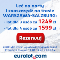 Eurolot: Salzburg od 400 PLN (grupowa promocja)
