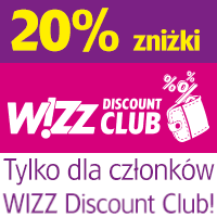 Wizz Air: do 20% taniej, czyli loty od 33.20 PLN