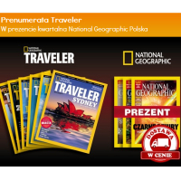 Prenumerata National Geographic Traveler + National Geographic Traveler za 59 PLN