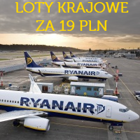 Loty krajowe Ryanair od 19 PLN w jedną stronę