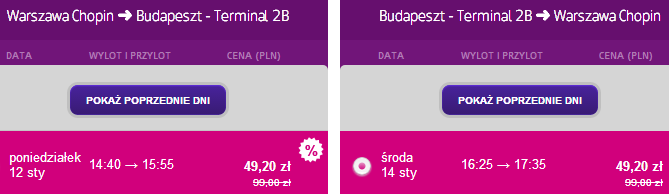 wizzair20procent-warszawaBudapeszt99pln