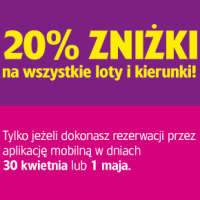 20% rabatu na loty Wizz Air poprzez aplikację mobilną (loty od 33,20 PLN w każdą stronę)