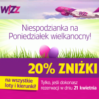Wizz Air: do 20% taniej, czyli loty od 33.20 PLN