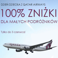 Dzień dziecka w Qatar Airways (100% zniżki od taryfy) >> Bliski Wschód od 930 zł, Afryka od 1060 zł, Azja od 970zł, Australia od 1930 zł!