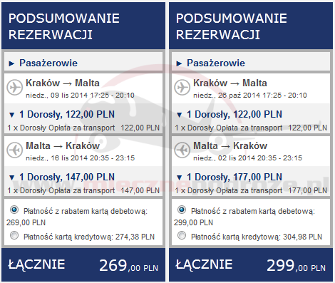 ryanair-krakowMalta269pln