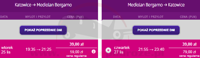 wizzair-katowiceBergamo78plnAb