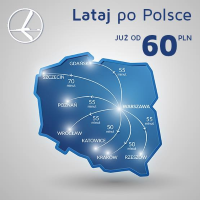 Tanie loty krajowe w PLL LOT: już od 60 PLN
