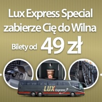 Lux Express Special: pojedziemy z Warszawy do Wilna w autokarowym luksusie