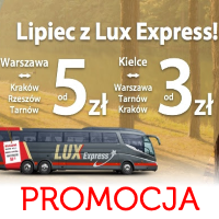 Lux Express: podróże w lipcu już od 3 PLN!