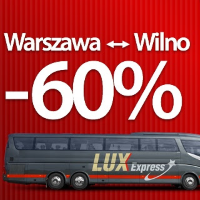 Lux Express: Warszawa – Wilno w luksusowym autokarze już za 42 PLN!