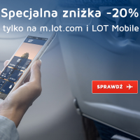 PLL LOT: 20% zniżki na “mobilne” rezerwacje