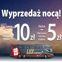 Lux Express: nocna promocja i bilety od 5 PLN