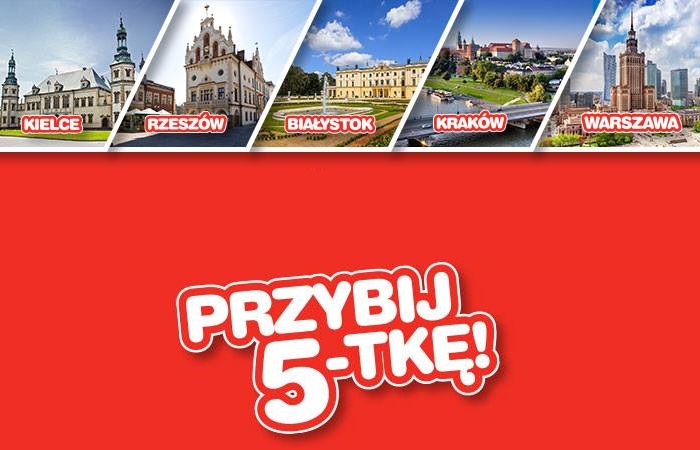 PolskiBus: przybij 5-tkę! Bilety od 5 PLN*