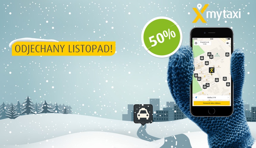 myTaxi: taksówki za połowę ceny (listopadowa edycja promocji)