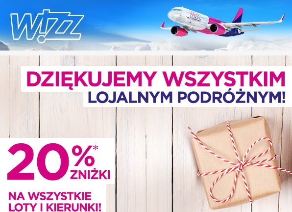 20% taniej w Wizz Air: loty już od 38,20 PLN