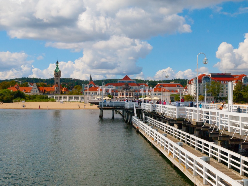 View from the pier at Sopot