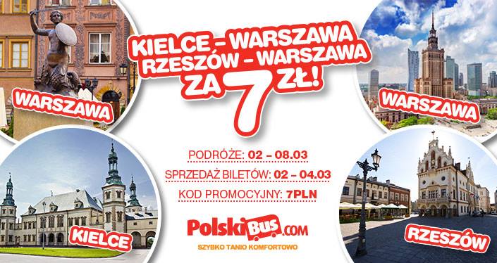 PolskiBus: promocja z biletami od 7 PLN*