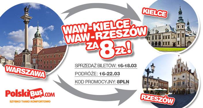 PolskiBus: promocja z biletami od 8 PLN*