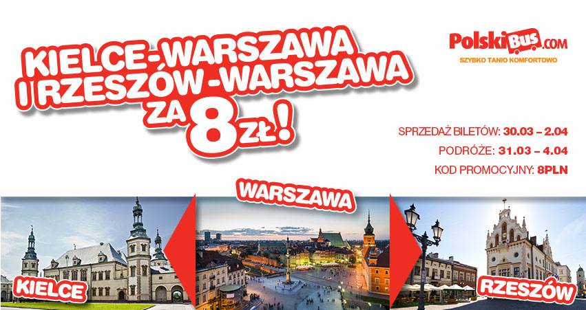 PolskiBus: krajowe podróże od 8 PLN*